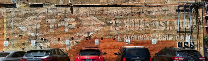 T&P Railway sign in Deep Ellum, Dallas, TEXAS